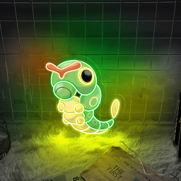 Caterpie UV Signs Pokemon Wall Art