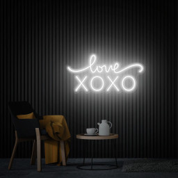 XOXO Love Neon Sign, Modern Wedding Decor Signs, XOXO Neon Light, Bedroom Room Sign, Gift for Her, XOXO Neon Wall Art Personalized Gifts