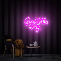 Good Vibes Only Neon Sign, Wedding Sign, Custom Neon Sign, Personzalized Gift, Neon Sign Bedroom, Wedding Decor, Neon Sign Bar