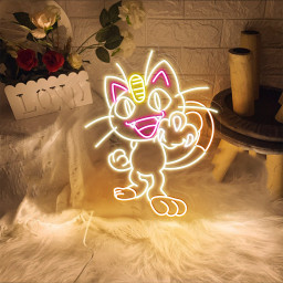 Pokemon Meowth Neon Led Sign Kids Room Decor