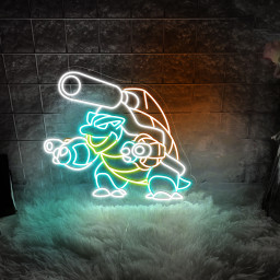 Blastoise Neon Signs Pokemon Wall Art