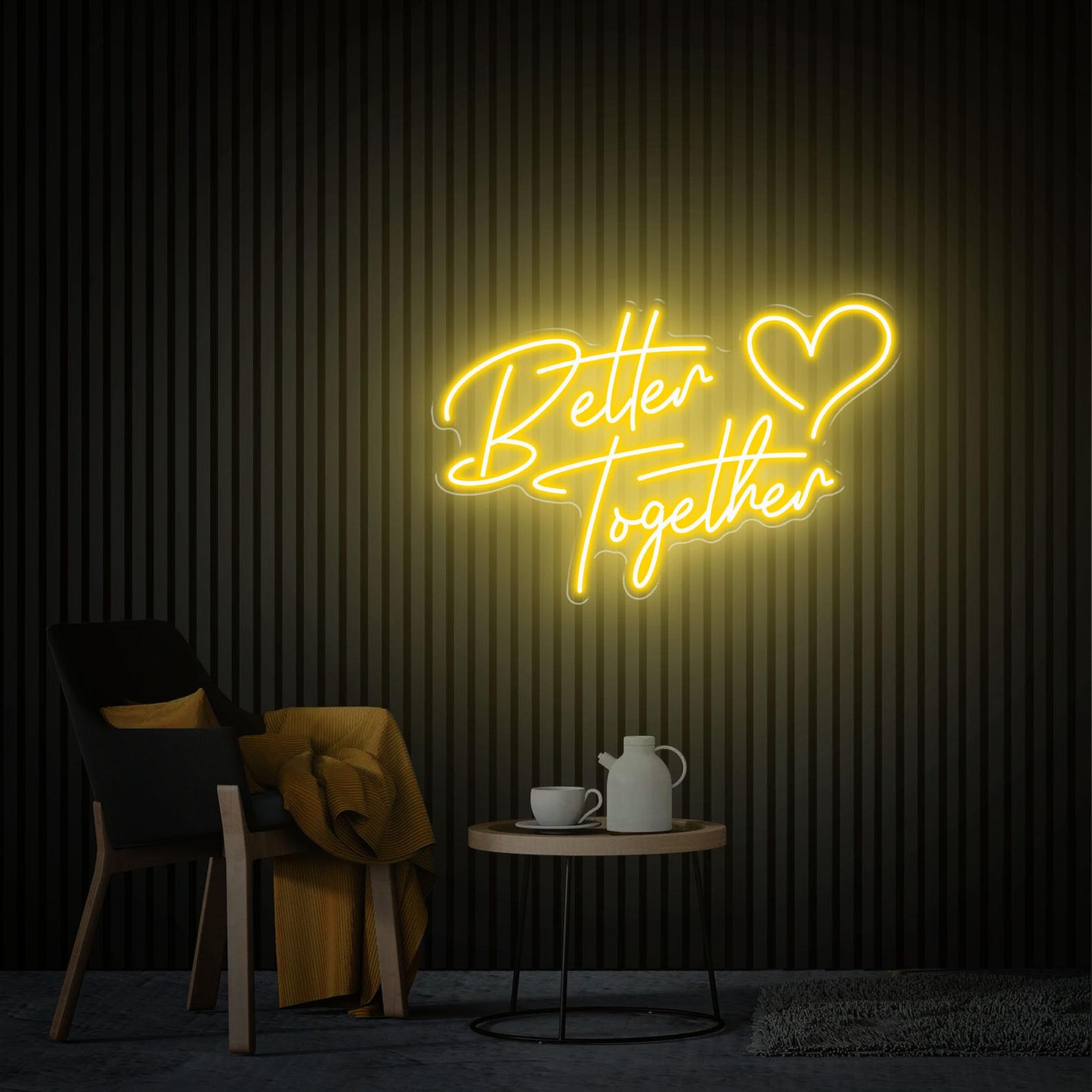 Better Together Neon Sign, Wedding Decor Custom Neon Sign, Neon Party Sign, Wedding Gifts Modern Wedding Engagement Gifts, Bedroom Neon Sign