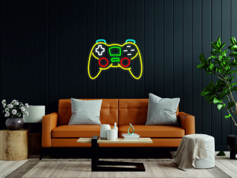 Game Controller Led Neon Sign, Game Room Decor Led Sign, Neon Lights For Gaming Table