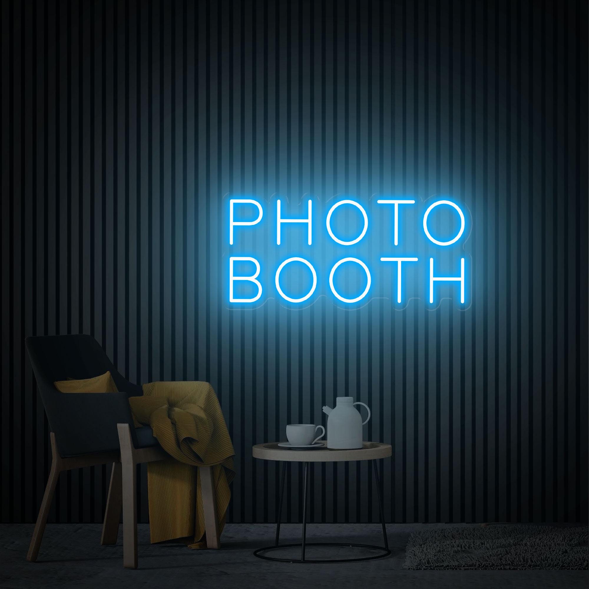 Photobooth Neon Sign, Photo Studio Sign, Custom Led Neon Light Sign, Cusotm Neon Logo, Photo Booth Decor, Open Sign Office Reception Sign