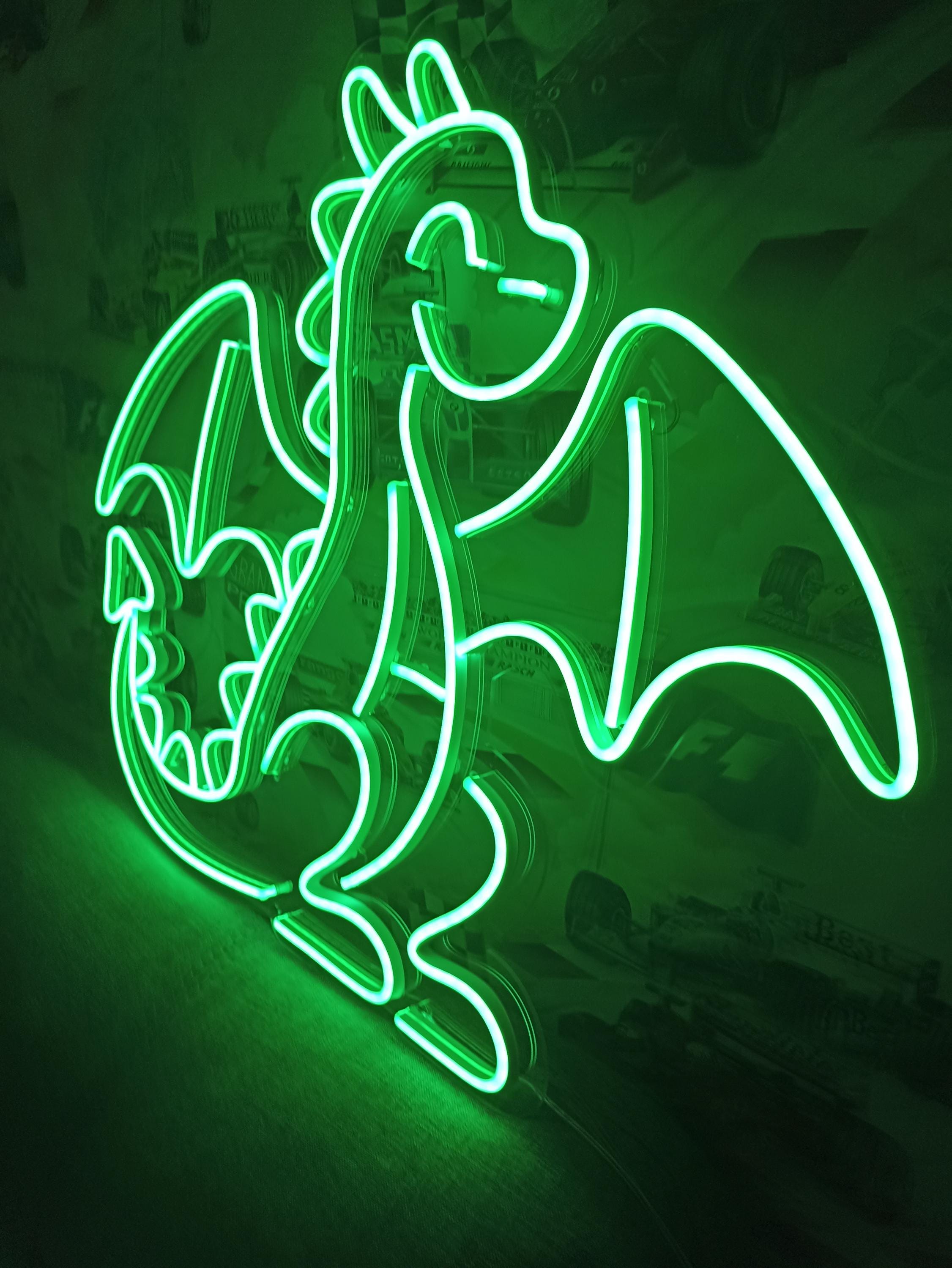 Dragon neon sign, Dragon Head Neon, Dragon Shape Neon Sign, Year of The Dragon Sign, Dragon Wall Decor Sign