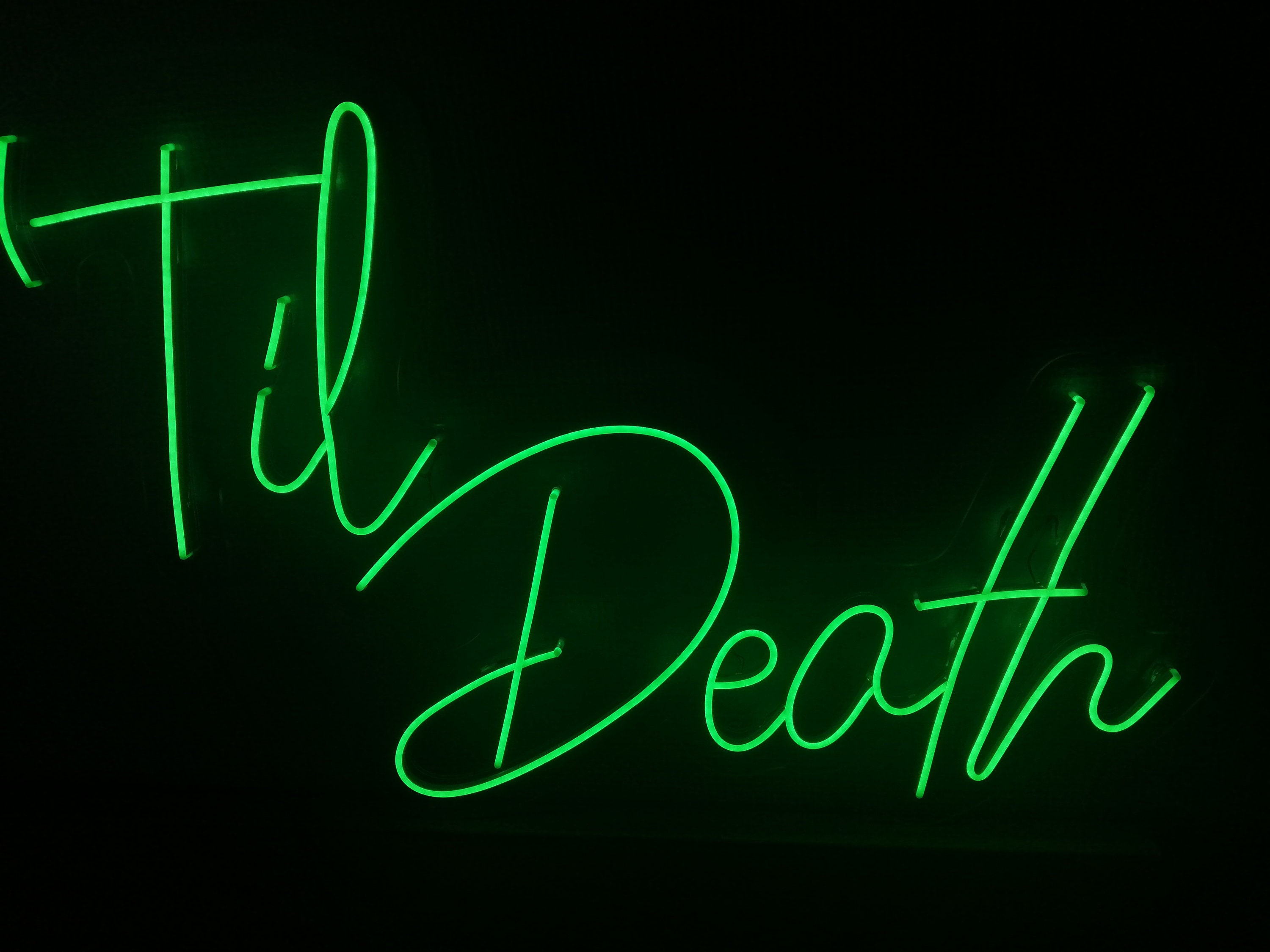 Til Death Neon Sign, Til Death For Wedding, Til Death For Home Decor, Custom Til Death Neon Sign, Personalized Til Death Neon Sign