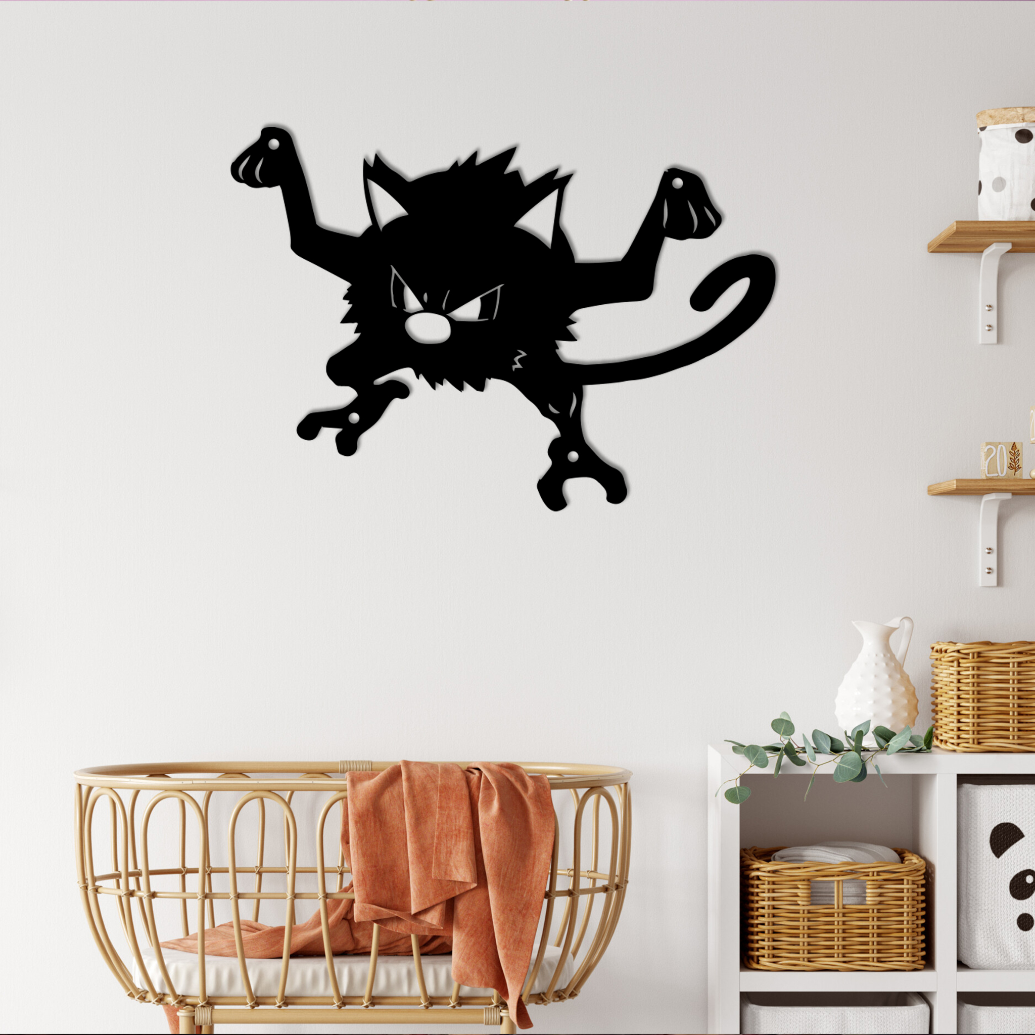 Pokemon Mankey Metal Signs