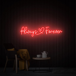 Always Forever Neon Sign, Custom Wedding Neon Light, Led Sign for Wedding Backdrop, Wedding Party Decor, Christmas Party Light Decor