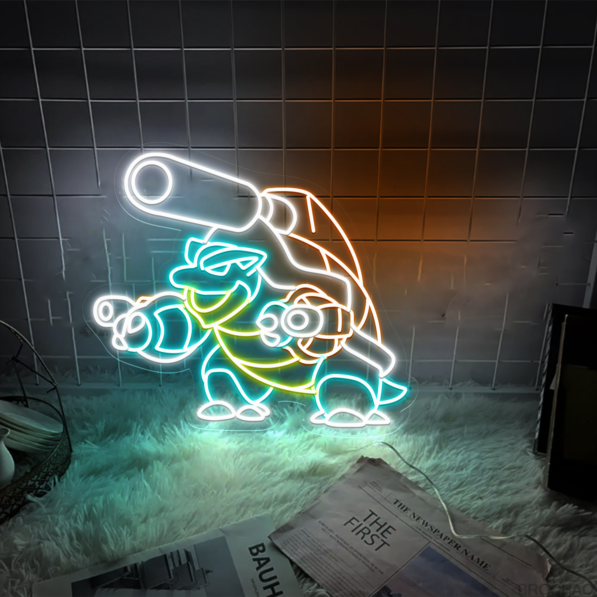 Blastoise Neon Signs Pokemon Wall Art