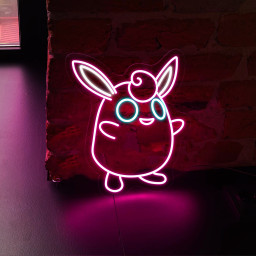 Pokemon Wigglytuff Neon Signs