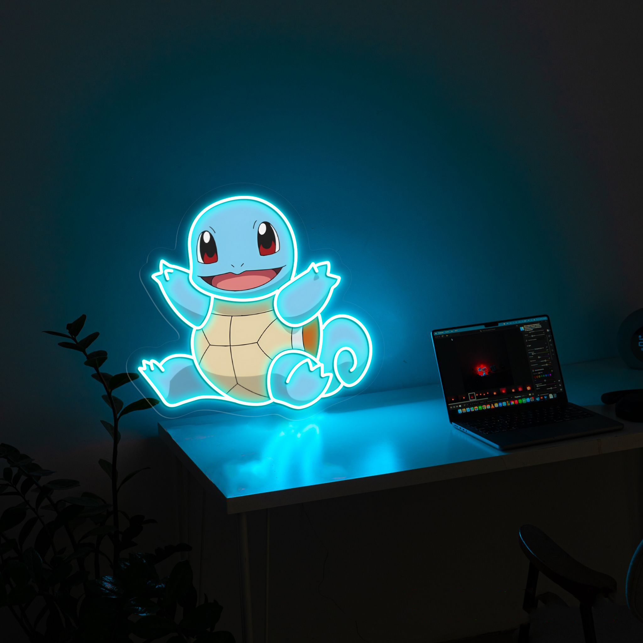 Squirtle Pokemon UV Signs Pokemon Wall Art
