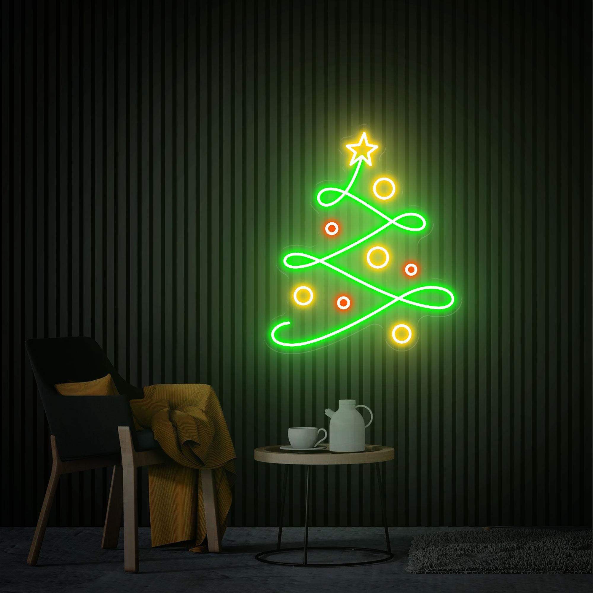 Christmas Tree Neon Sign,  Christmas Gifts, Custom Christmas Neon Sign, Christmas Event Party Decor Christmas Gift Festival Neon Art Xmas