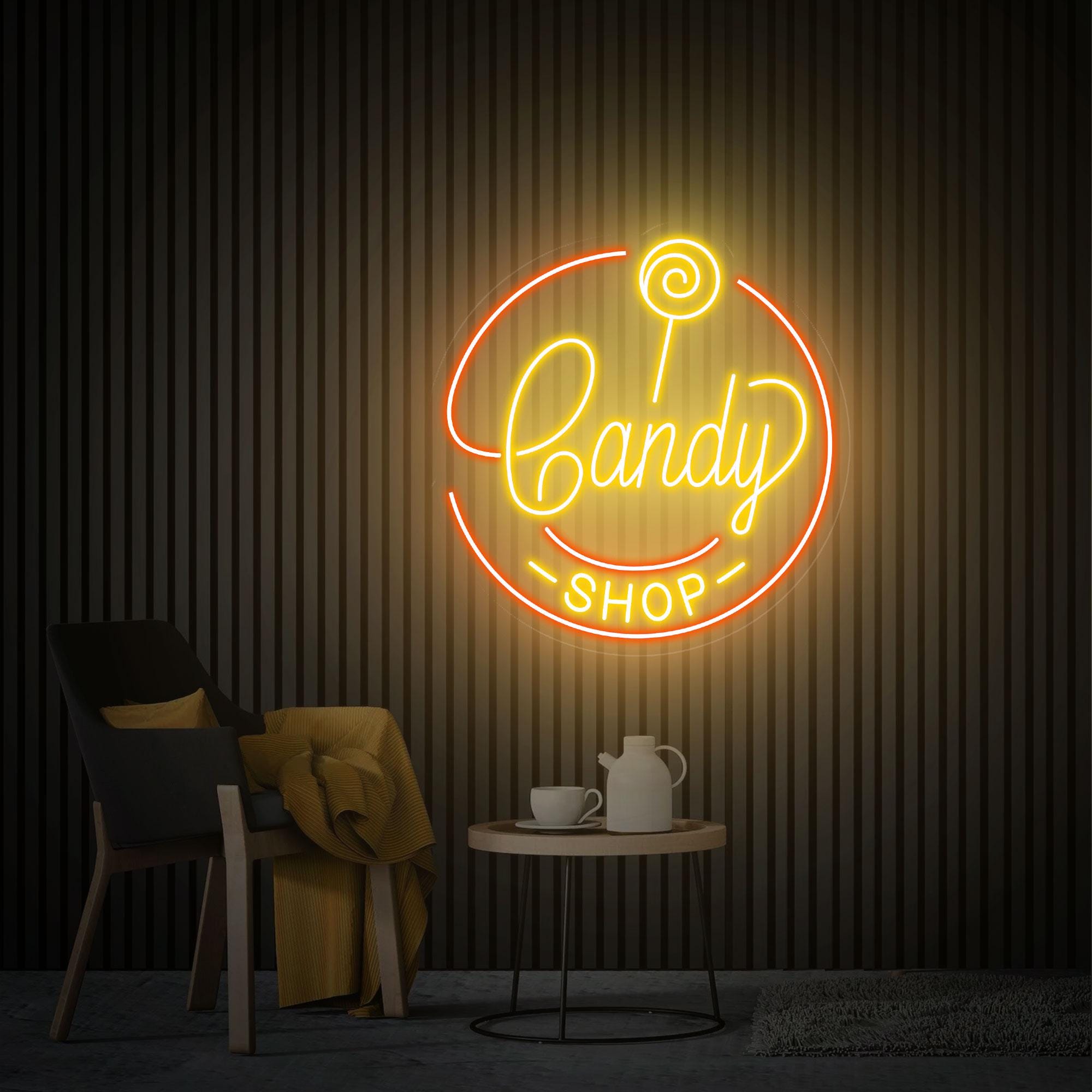 Candy Shop Neon Sign, Candy Store Decor, Custom Neon Sign, Candy Bar Decor, Business Opening Gift, Candy Sign Wall Art for Storefront