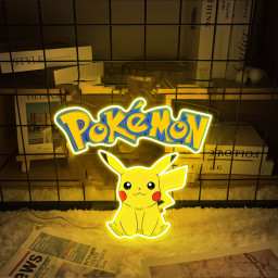 Pikachu UV Signs Pokemon Wall Art