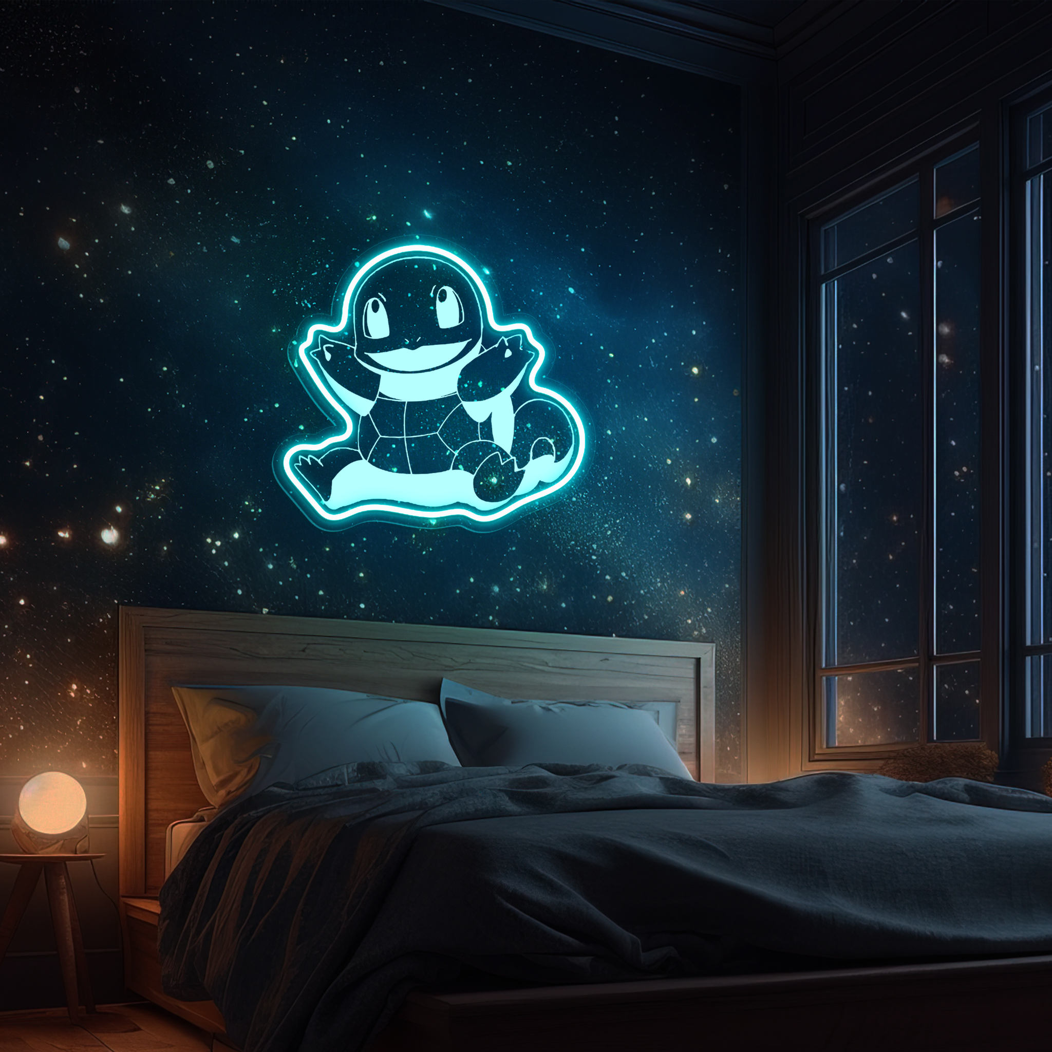 Squirtle Pokemon Laser Signs Pokemon Wall Art