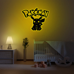 Pikachu Metal Signs Pokemon Wall Art
