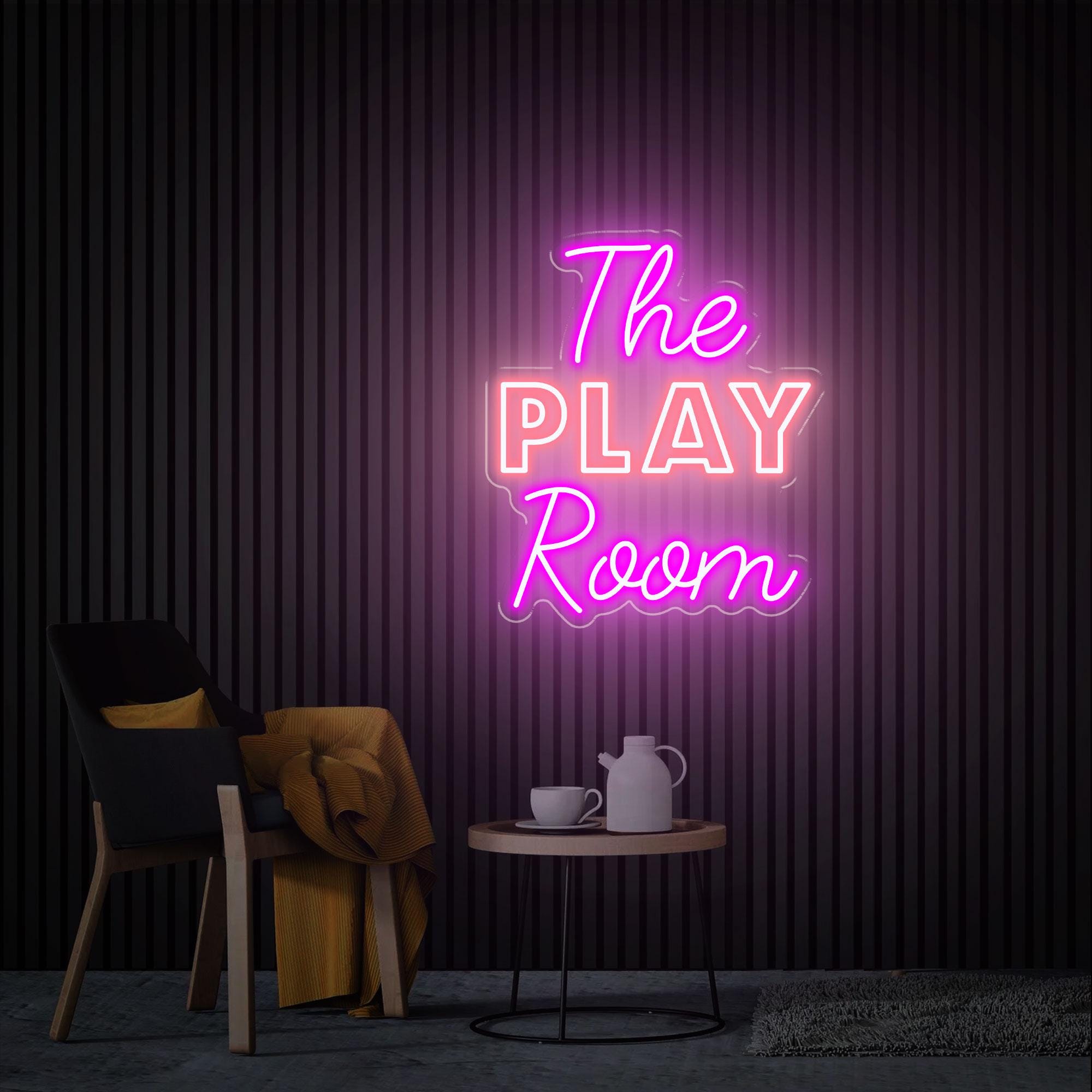 The Play Room Neon Sign, Custom Playroom Sign, Modern Kids Wall Decor, Teenage Room Decor, Game Room Led Sign, Play Room Light Up