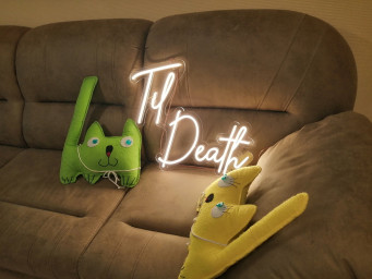 Till Death Neon Sign, Led Neon Sign Wedding Party , Till Death Do Us Party, Neon Light Sign, Wall Art Family Gift, Til Death Neon Light