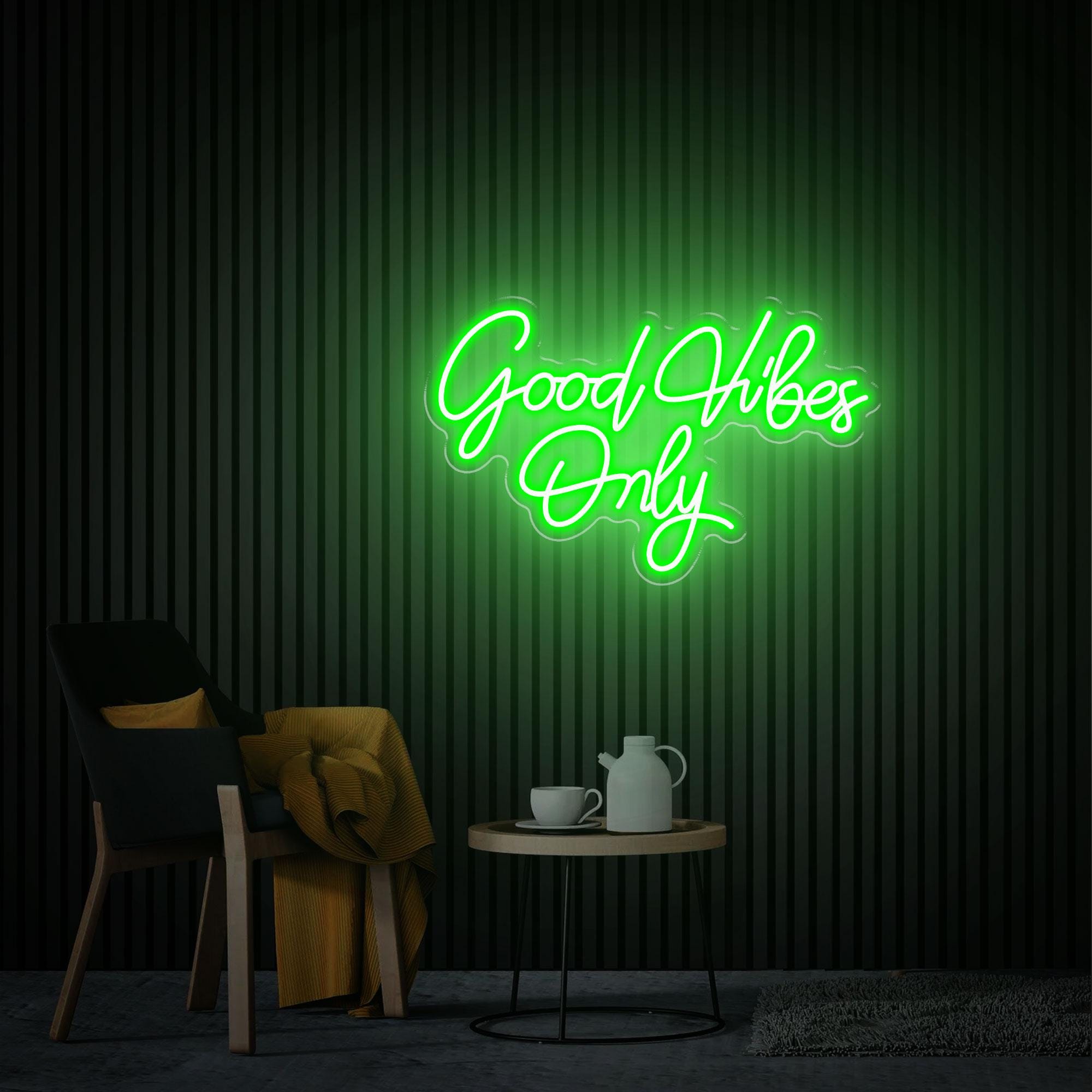 Good Vibes Only Neon Sign, Wedding Sign, Custom Neon Sign, Personzalized Gift, Neon Sign Bedroom, Wedding Decor, Neon Sign Bar