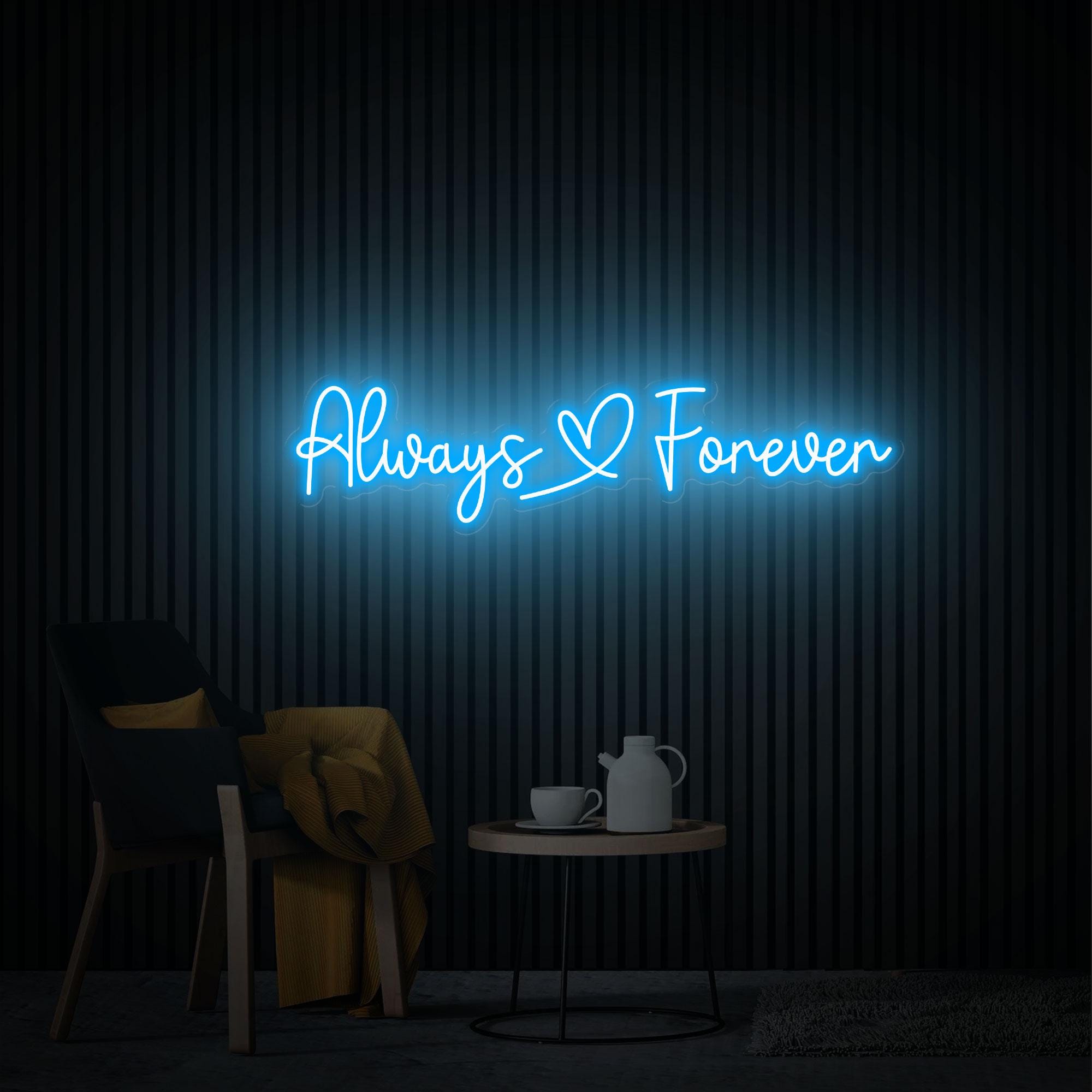 Always Forever Neon Sign, Custom Wedding Neon Light, Led Sign for Wedding Backdrop, Wedding Party Decor, Christmas Party Light Decor