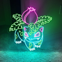 Ivysaur Pokemon Neon Signs