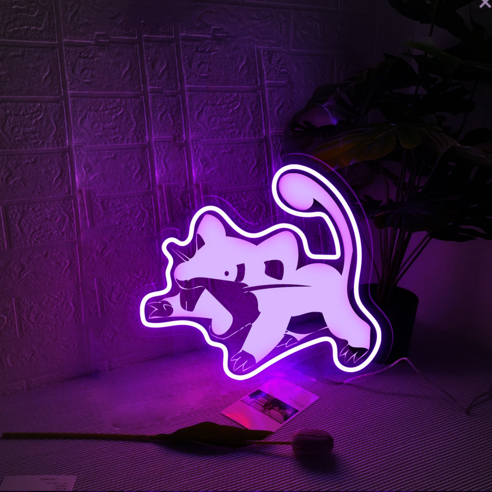 Rattata Laser Signs Pokemon Wall Art