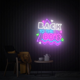 Back to the 80s Neon Sign, Party Wall Decor, Custom Neon Signs, Neon Bar Sign, Business Sign, Home Led Neon Light Sign, Personalized Gifts