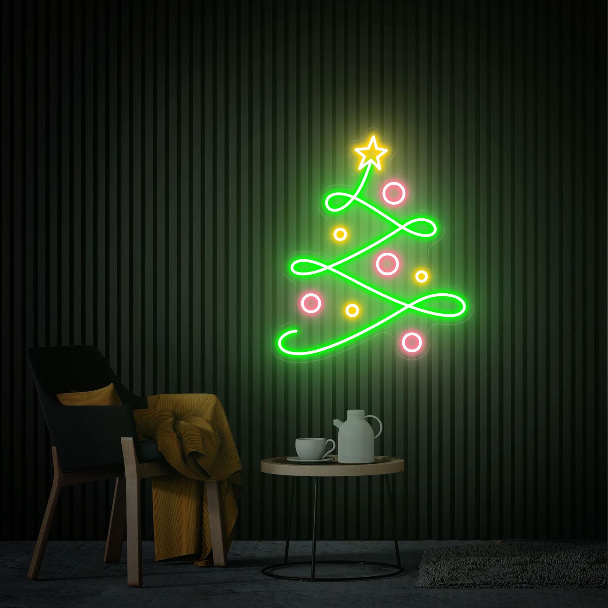 Christmas Tree Neon Sign,  Christmas Gifts, Custom Christmas Neon Sign, Christmas Event Party Decor Christmas Gift Festival Neon Art Xmas