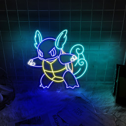 Wartortle Pokemon Neon Signs