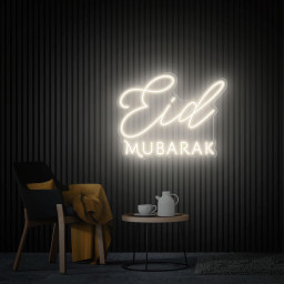 Eid Mubarak Neon Sign, Eid Mubarak Wall Art, Eid Celebrations Ramadan Wall Hanging, Custom Led Neon Sign Ramadan Party Decor, Muslim Gifts