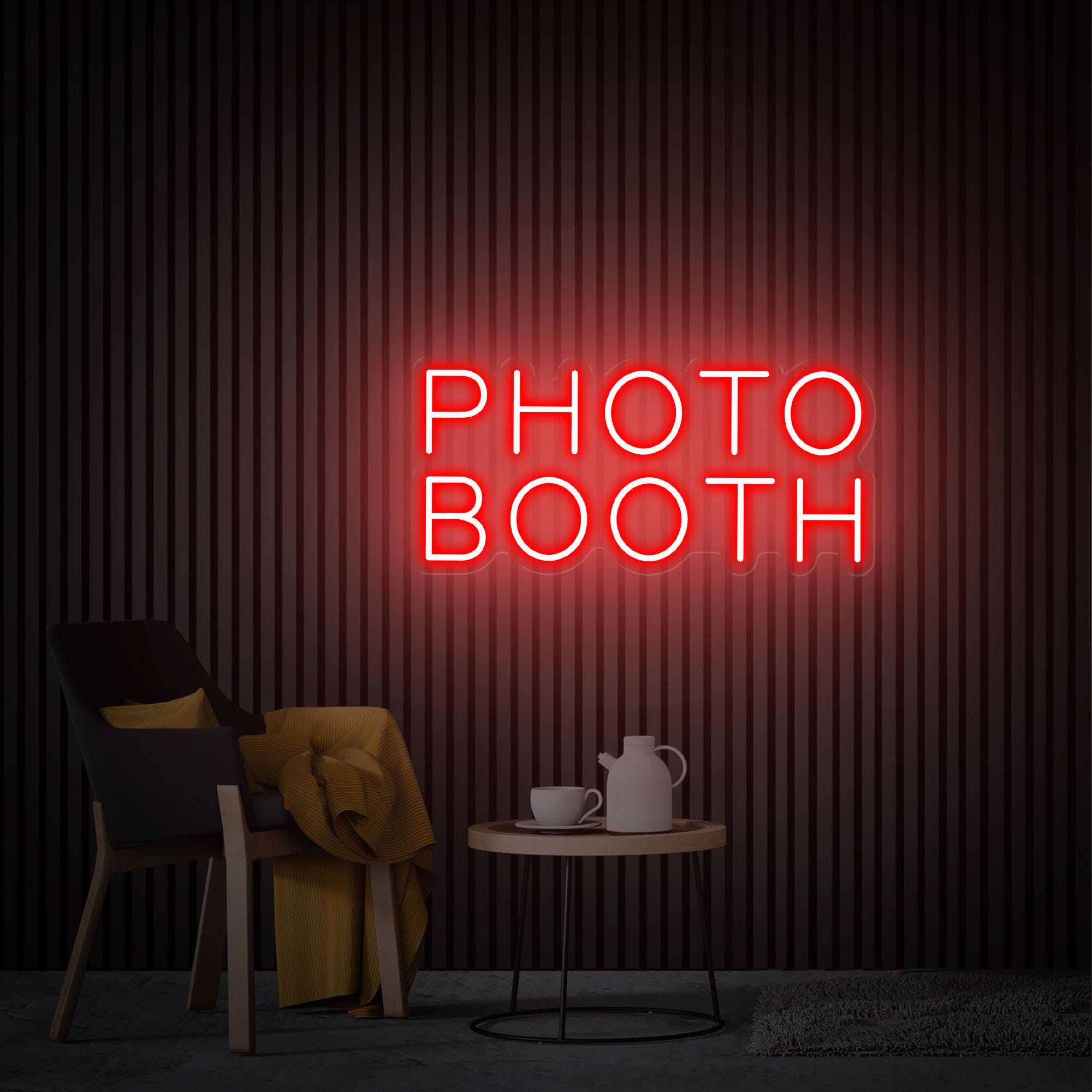 Photobooth Neon Sign, Photo Studio Sign, Custom Led Neon Light Sign, Cusotm Neon Logo, Photo Booth Decor, Open Sign Office Reception Sign
