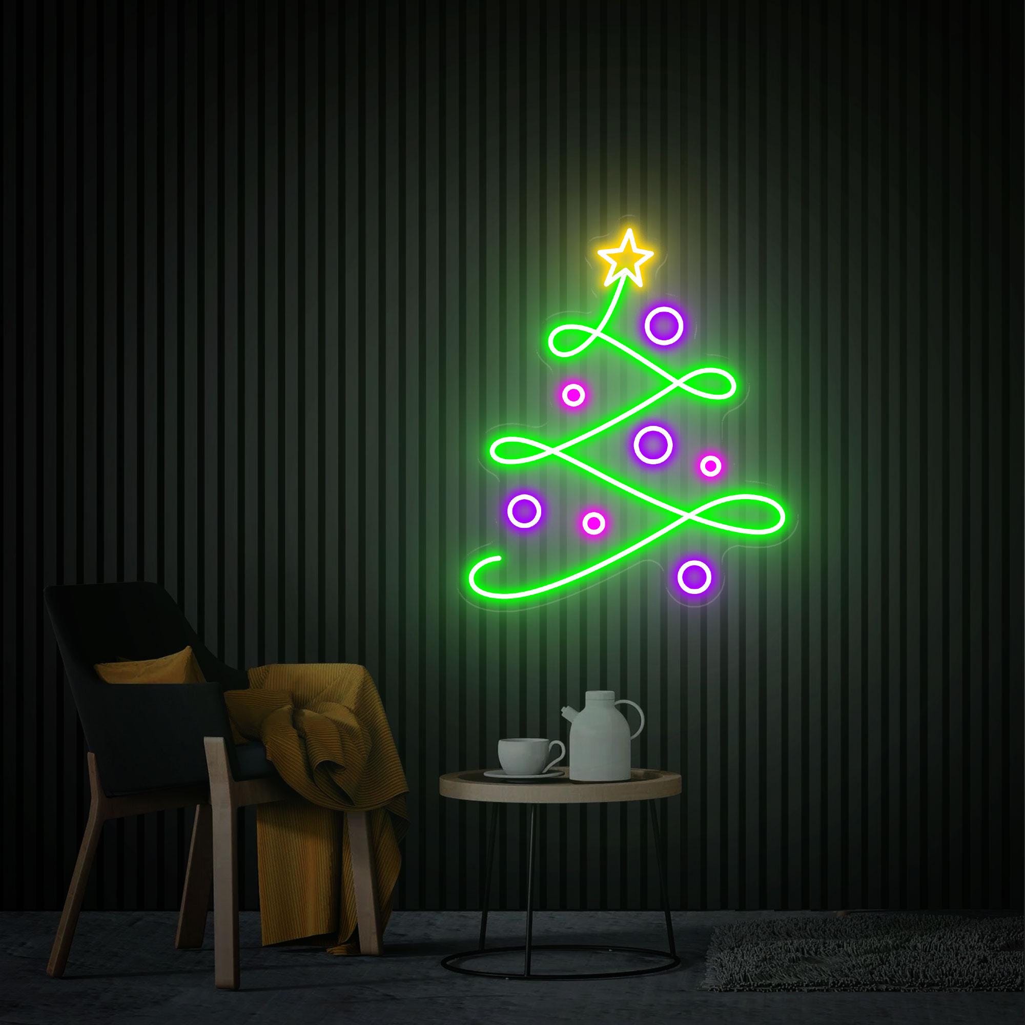 Christmas Tree Neon Sign,  Christmas Gifts, Custom Christmas Neon Sign, Christmas Event Party Decor Christmas Gift Festival Neon Art Xmas
