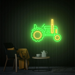 Tractor Neon Sign, Tractor Wall Decor, Custom Tractor Neon Sign, Farm House Decor Farmer Gift, Tractor Led Light Gift for Him Neon Sign Art