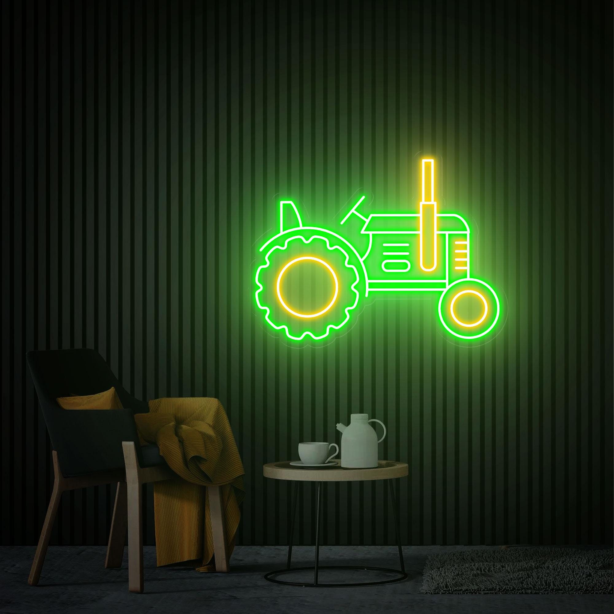 Tractor Neon Sign, Tractor Wall Decor, Custom Tractor Neon Sign, Farm House Decor Farmer Gift, Tractor Led Light Gift for Him Neon Sign Art