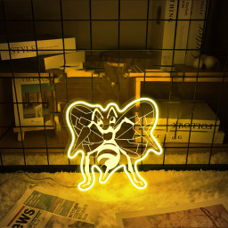 Beedrill Laser Signs Pokemon Wall Art