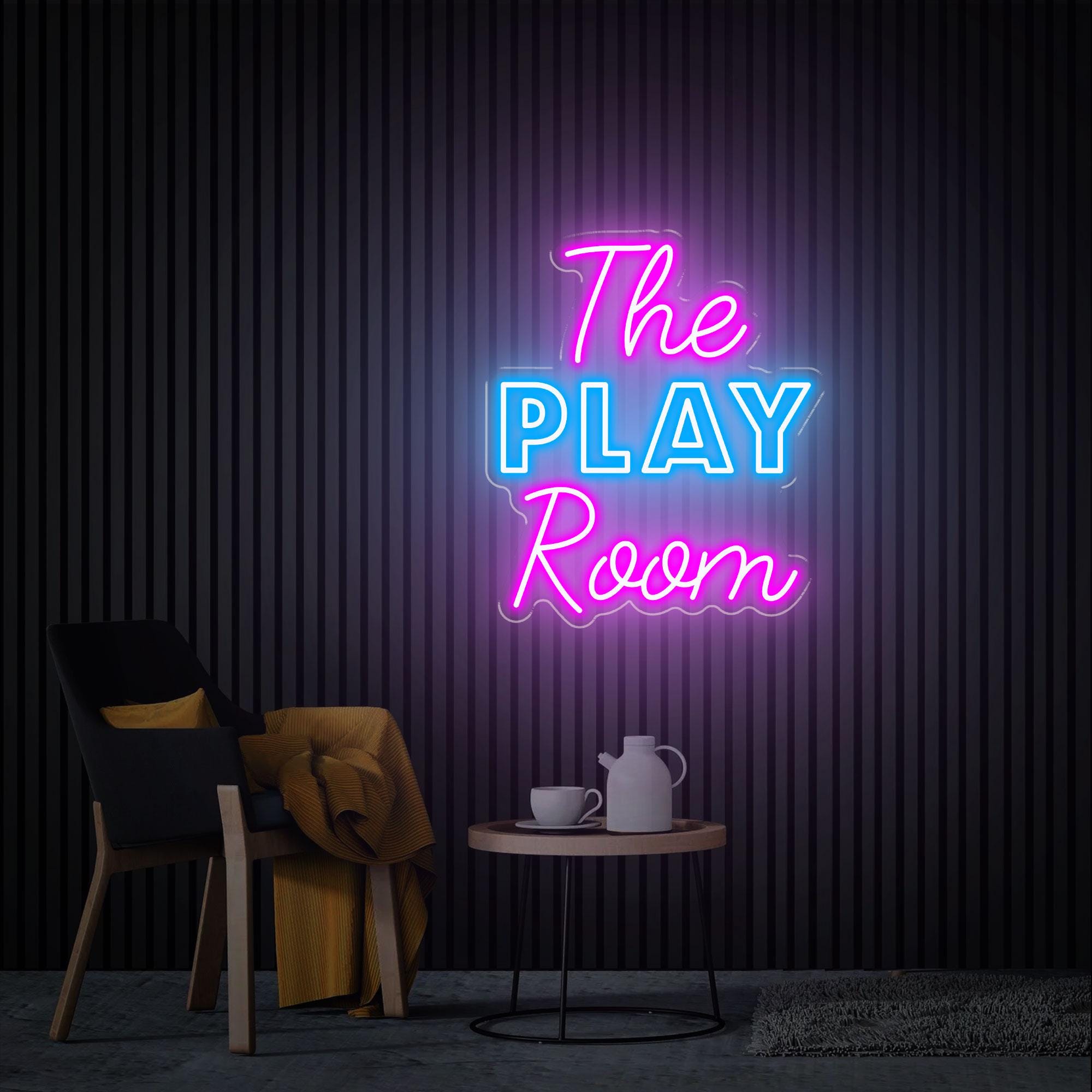 The Play Room Neon Sign, Custom Playroom Sign, Modern Kids Wall Decor, Teenage Room Decor, Game Room Led Sign, Play Room Light Up
