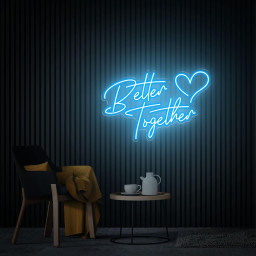 Better Together Neon Sign, Wedding Decor Custom Neon Sign, Neon Party Sign, Wedding Gifts Modern Wedding Engagement Gifts, Bedroom Neon Sign