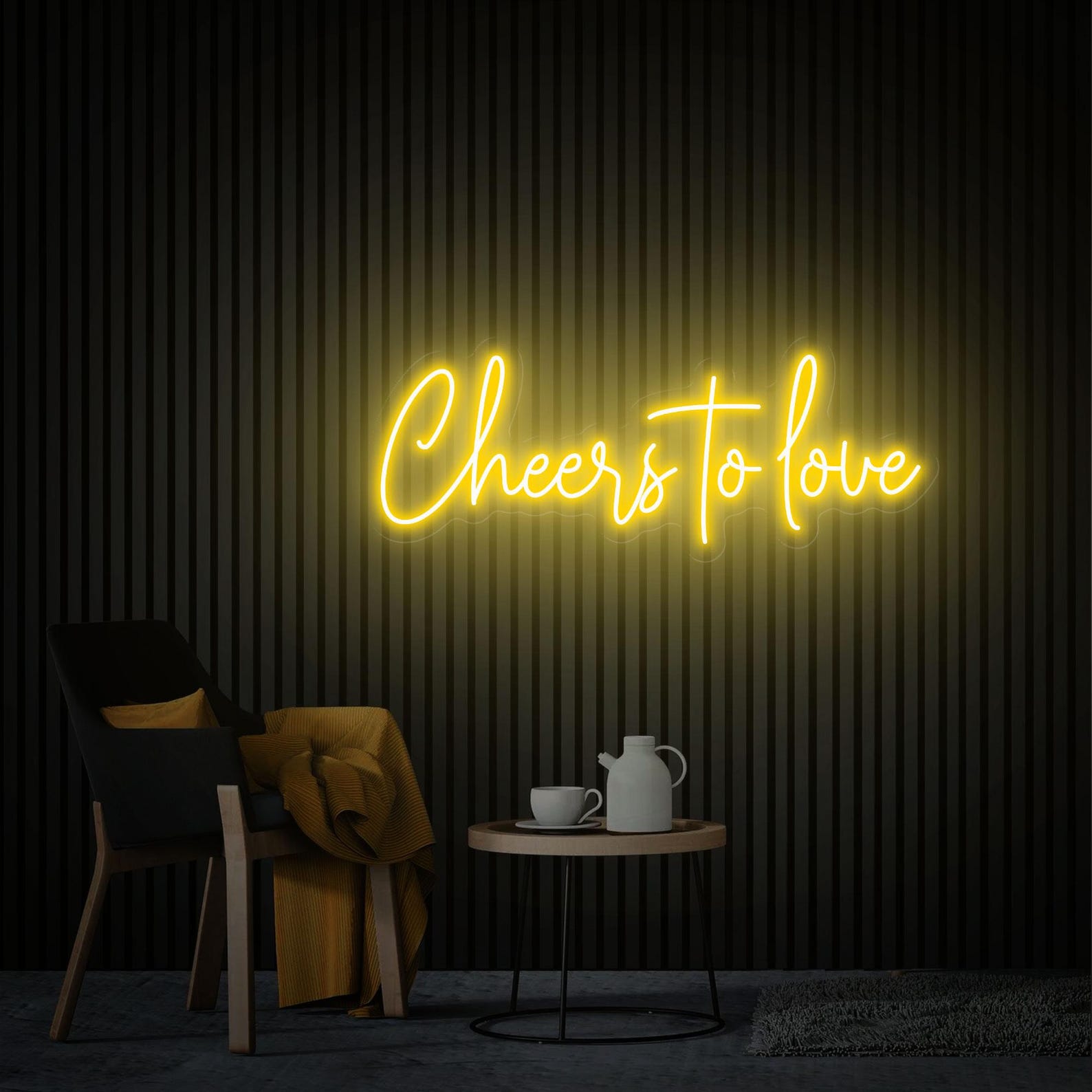 Cheers To Love Neon Sign Custom Wedding Sign Personalized Gift for Her, Home Bedroom Decor Led Light Sign Neon Party Decor Engagenment Sign