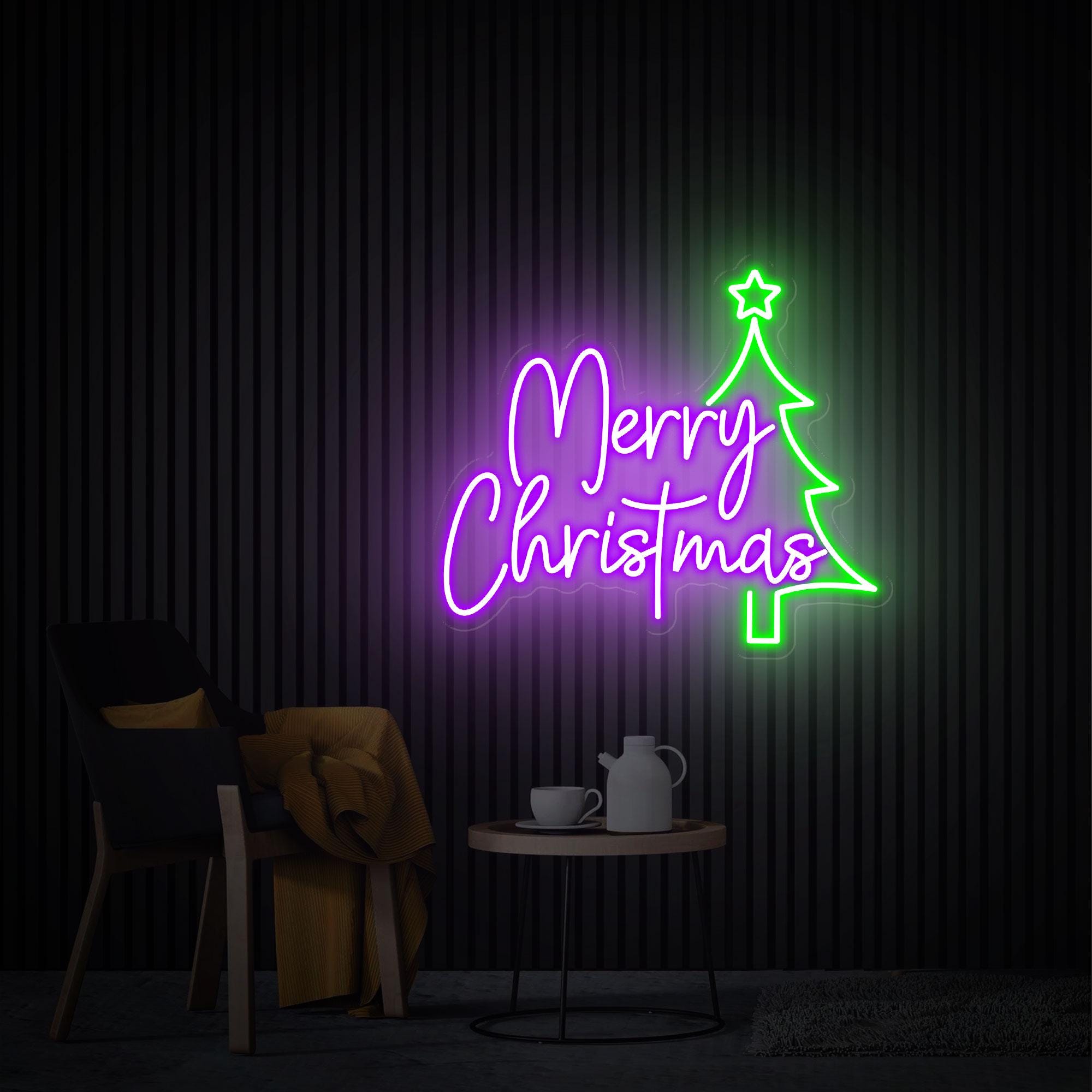 Merry Christmas Neon Sign, Christmas Led Sign, Custom Neon Sign, Christmas Decor, Christmas Party Decor, Neon Bar Sign, Christmas Gift
