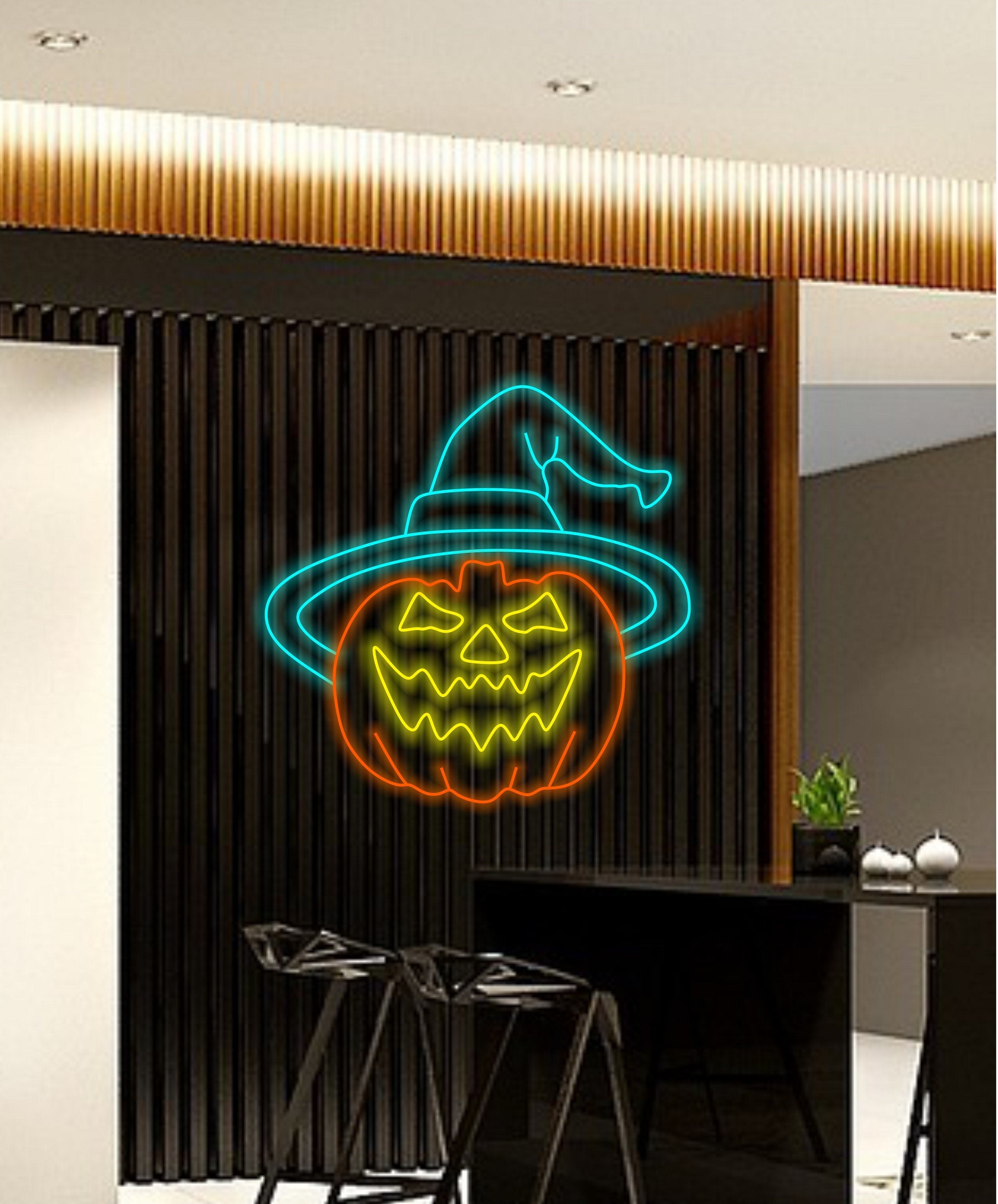 Pumpkin Neon Sign Halloween, Unique Halloween Neon Decor, Halloween Pumpkin Neon Light, Specialty Halloween Neon Sign, Pumpkin Glow Sign