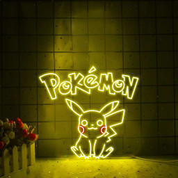 Pikachu Neon Signs Pokemon Wall Art