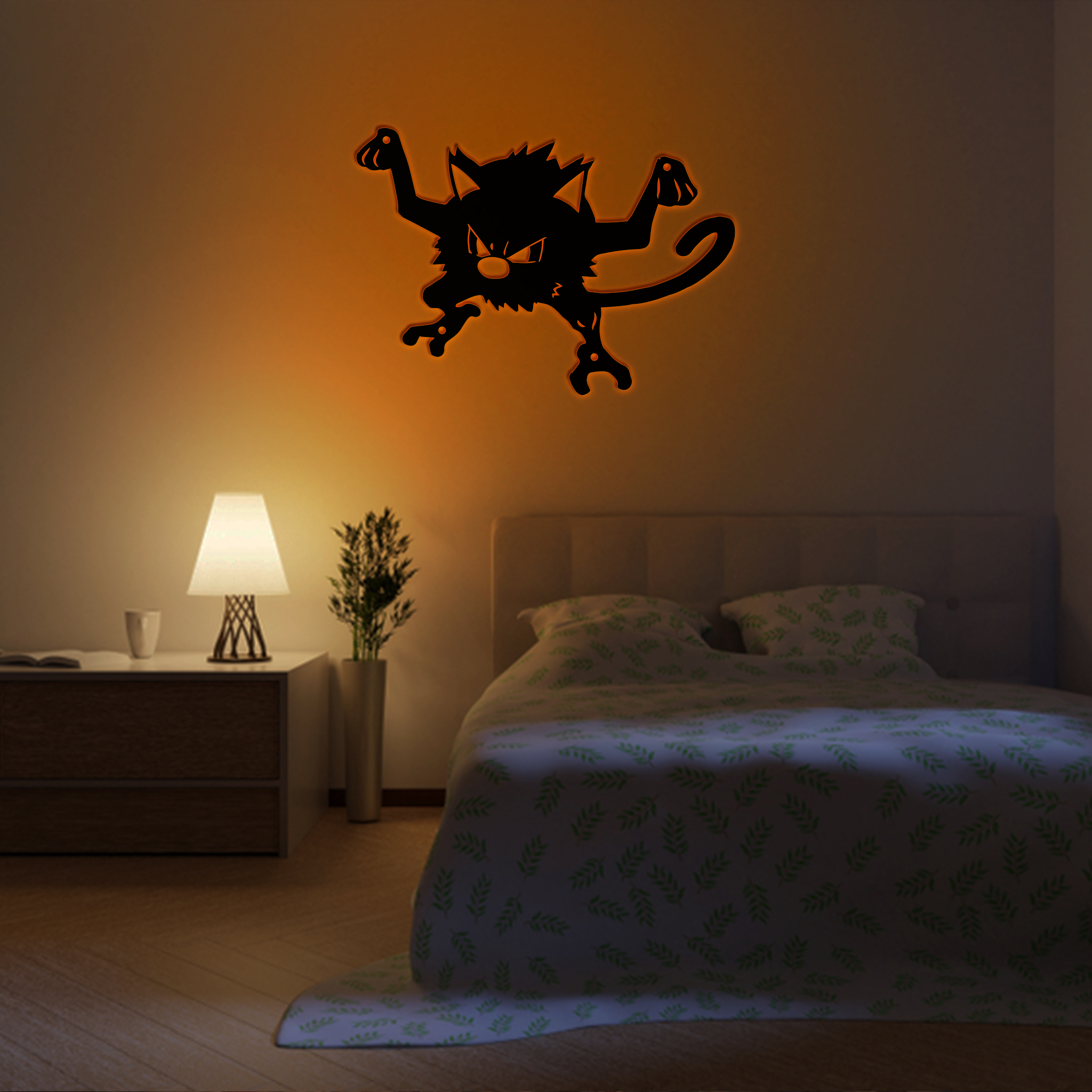 Pokemon Mankey Metal Signs