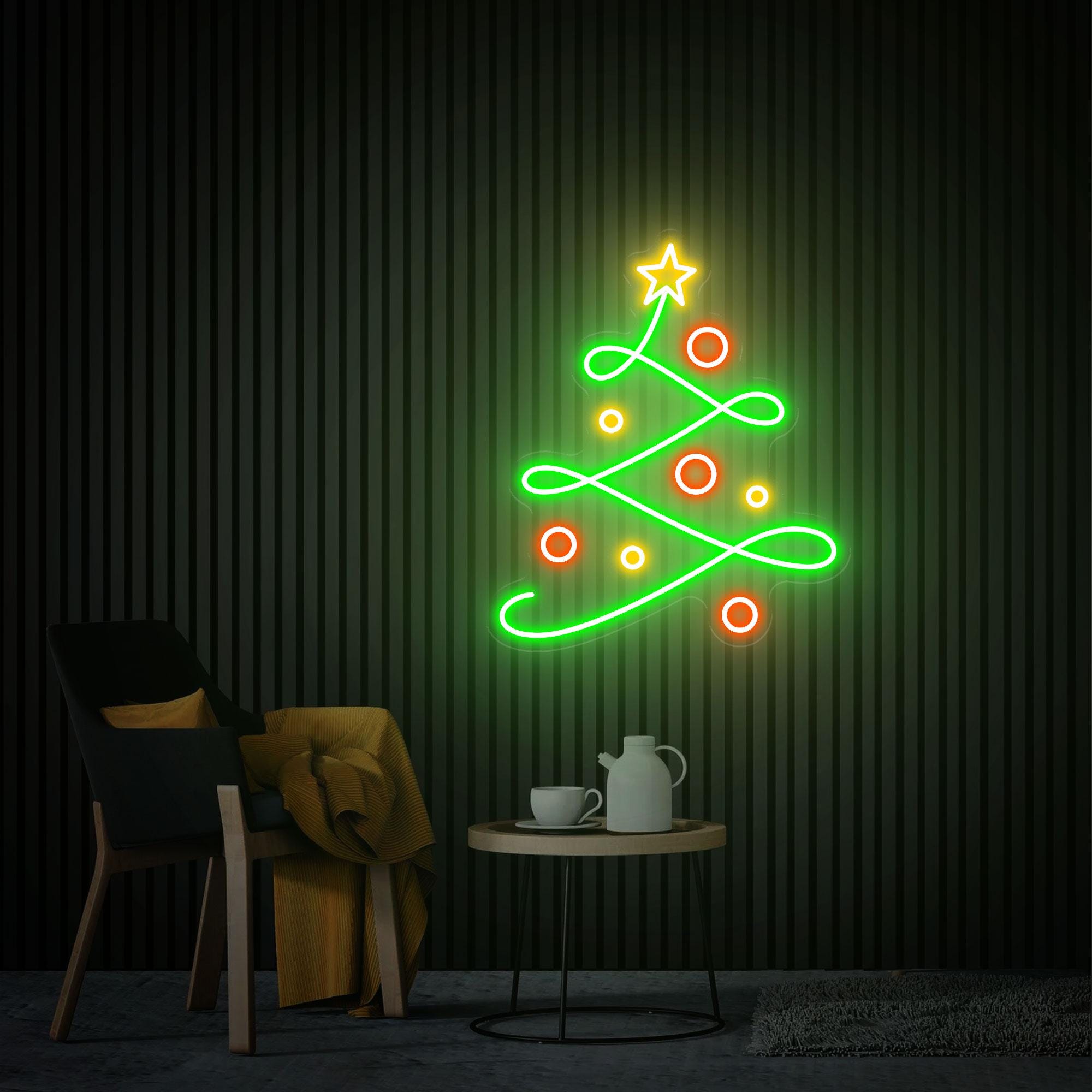 Christmas Tree Neon Sign,  Christmas Gifts, Custom Christmas Neon Sign, Christmas Event Party Decor Christmas Gift Festival Neon Art Xmas