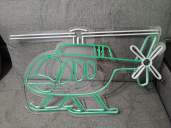Helicopter Neon Sign, Neon Helicopter Light, Helicopter Led Sign, Helicopter Neon Light, Neon Helicopter Display, Helicopter Wall Neon