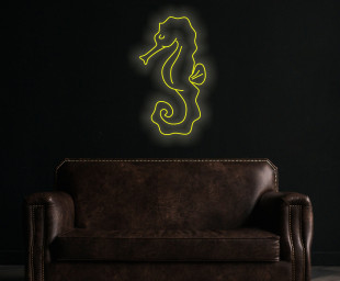 Seahorse Neon Sign, Seahorse Wall Hanging, Seahorse Wall Art Neon Sign, Kid Room Decor, Hippocampus Animal Neon Lights, Animal Hanging Wall