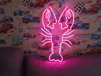 Crayfish Neon Sign, Lobster Neon Sign, Neon Seafood Sign, Lobster Light Sign, Seafood Neon Light, Crawfish Led Sign, Neon Sign For Seafood