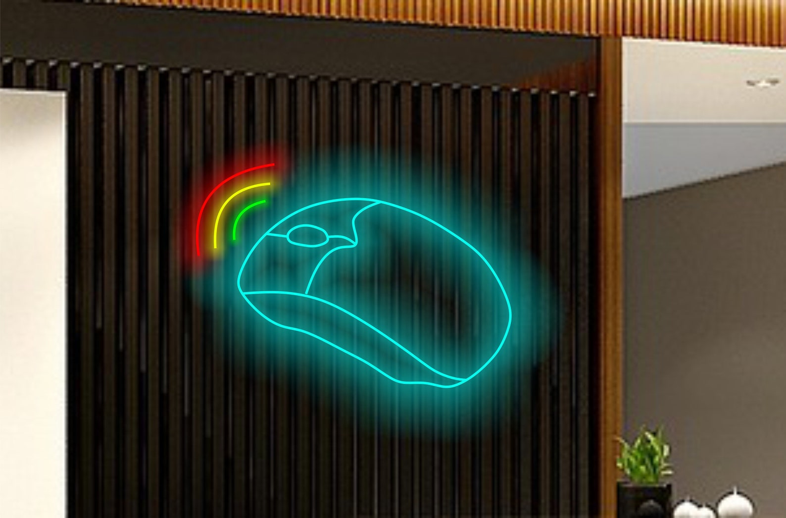 Computer Mouse Neon Sign, Gaming Mouse Neon Light, Led Mouse Sign, Computer Accessories Neon Sign, Glowing Mouse Decoration