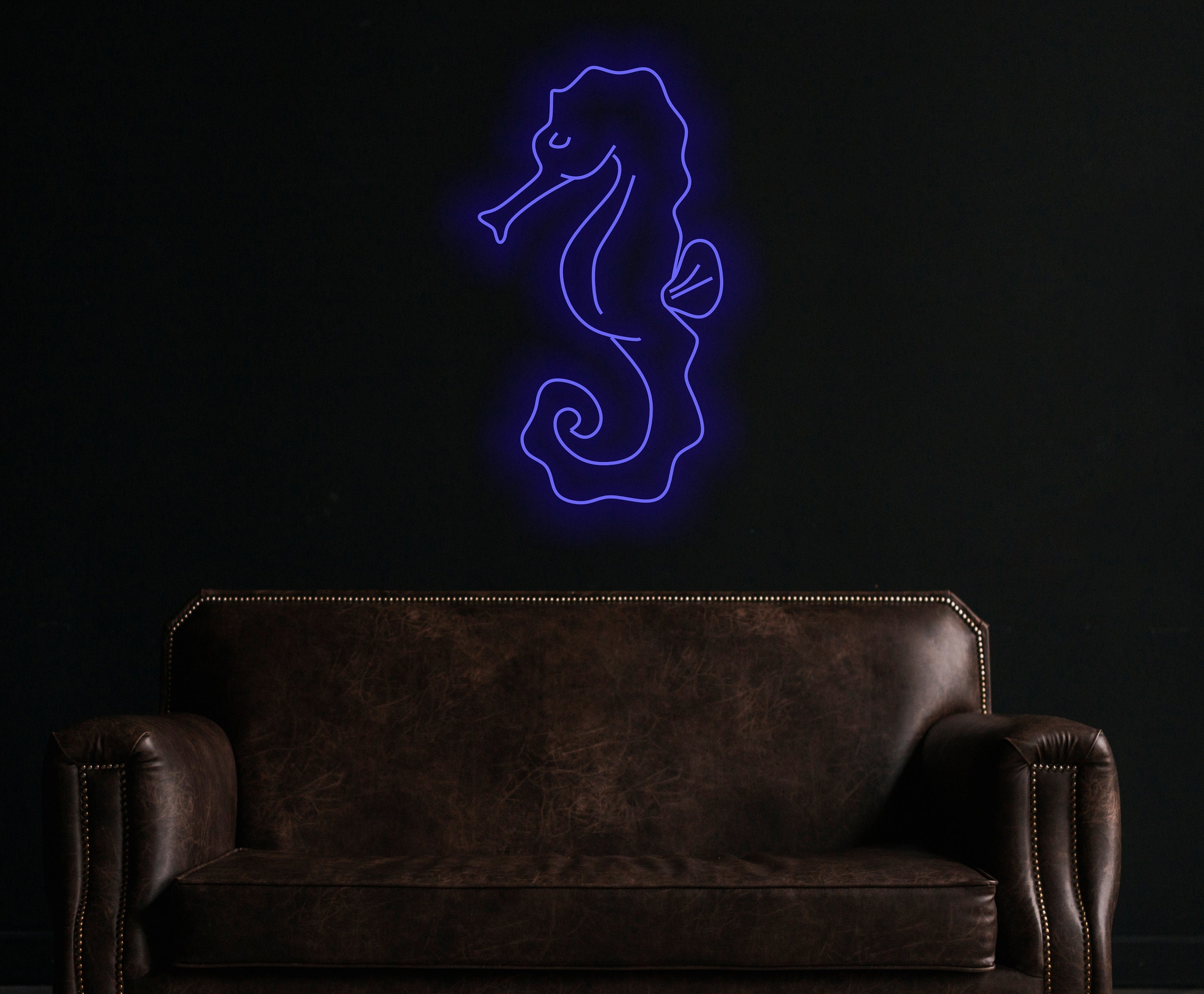 Seahorse Neon Sign, Seahorse Wall Hanging, Seahorse Wall Art Neon Sign, Kid Room Decor, Hippocampus Animal Neon Lights, Animal Hanging Wall