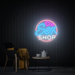 Sex Shop Neon Sign, LED Decor for Sexy Lingerie and Toys Store, Custom Business Logo Sign, Business Opening Gift, Sex Shop Wall Art