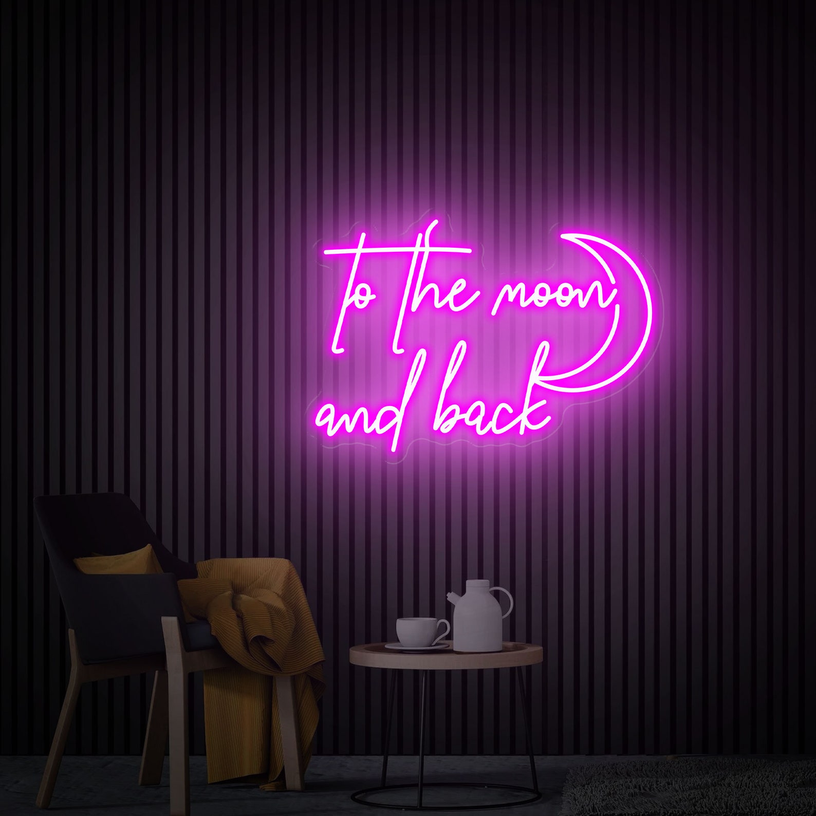 To The Moon and Back Neon Sign, Neon Wedding Sign, Custom Led Neon Sign, Wedding Engagement Party Decor, Bedroom Neon Sign, Wedding Gifts